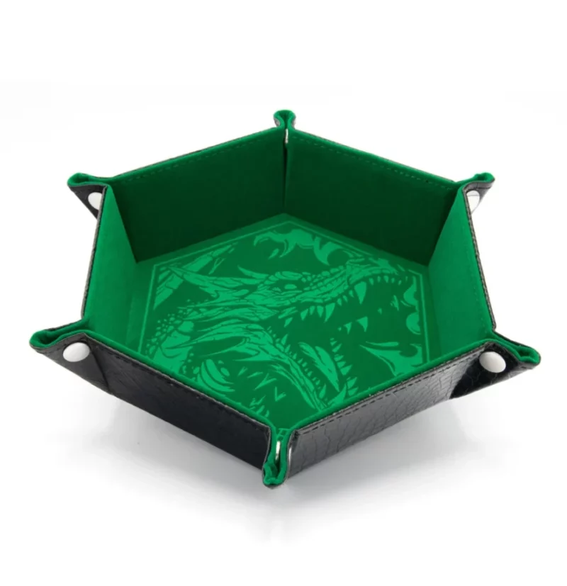 8721117602056-1 CritStones Foldable Dice Tray - Green