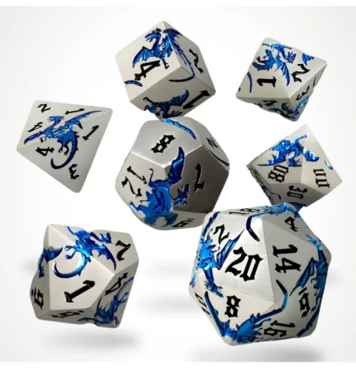 CritStones Tempestwyrm Metal RPG Dice Set