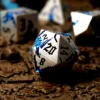 CritStones Tempestwyrm Metal RPG Dice Set