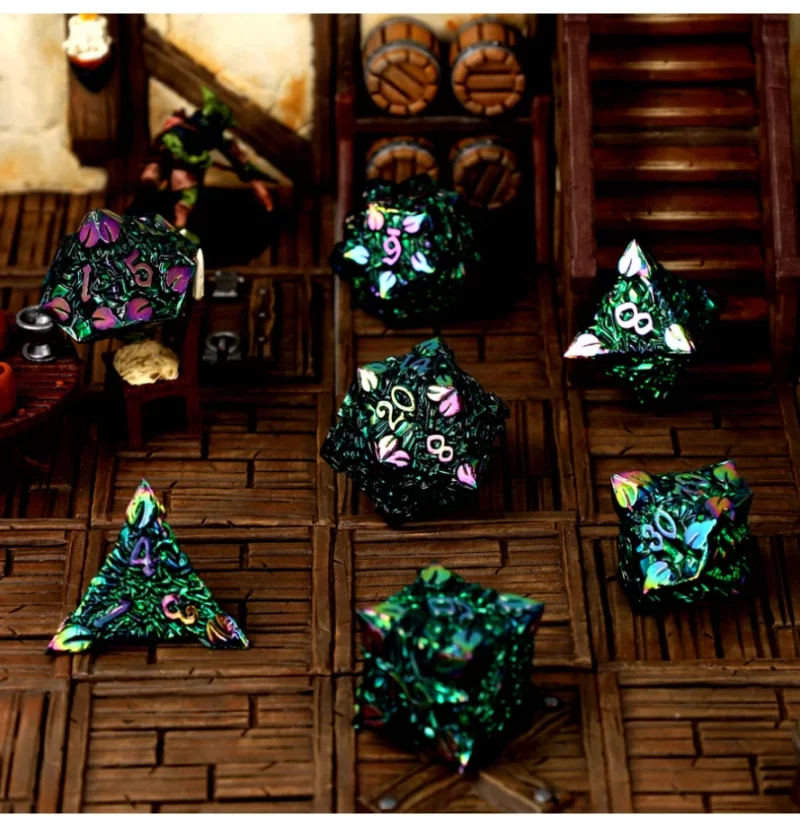 CritStones Wildgrove Relics Metal RPG Dice Set